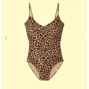 Summersalt One Piece Swimsuit The Marina in Leopard Print
